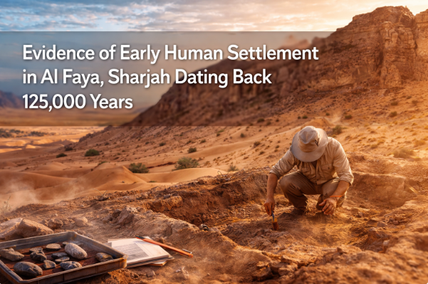 أدلة على وجود استيطان بشري مبكر في الفاية، الشارقة، يعود إلى 125 ألف عام